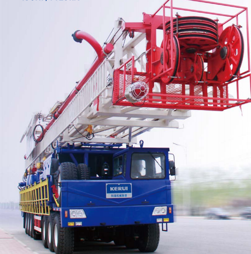 Truck-mounted Drilling and Workover Rig 350hp/900kn Oil Well 200000/900 Provided 17-1/2"/440.5 350/257 385/287 Actual Height API