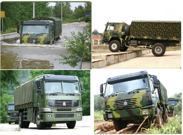 HOWO 6x6 off road military van truck vehicles military transportation truck